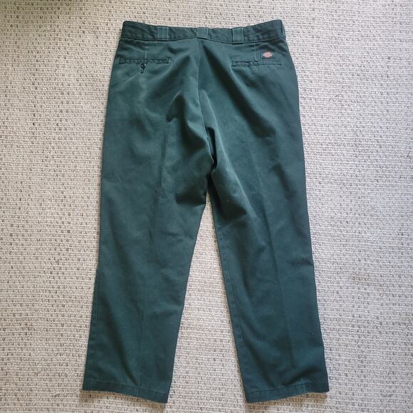 Mens 38x30 Dickies 874 Original Fit Work Pants Dark Forest Green Straight Leg - Picture 4 of 5